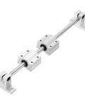 Two 8mm X 250mm Linear Motion Rail Kit With Four SCS8UU Bearings And Four SK8 Rail Supports For CNC Machines And 3D Printers