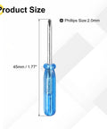 Micro Precision Mini Phillips Screwdriver With Slick Non Slip Grip 2.0mm Tip, 45mm length for gadget repairs.