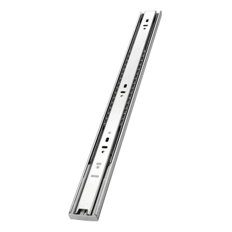 Heavy Duty Cold Rolled Steel Thickened Drawer Slide Rail With Rebound Buffer Damping For Smooth Quiet Cabinets And Clothes Drawers Ball Bearing Three Track System Two Pack Twenty Inch single rail