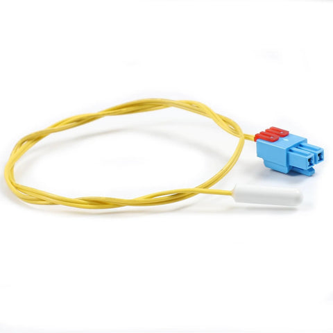 Upgraded DA32-10105X refrigerator temperature sensor with yellow wire and blue two-pin connector