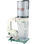 2 HP Canister Dust Collector With Aluminum Impeller From Polar Bear Series For Woodworking Shops shown in workshop setting