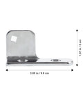 Stainless Steel Refrigerator Freezer Door Hinge Adjustable And Replaceable shown with dimensions for size reference