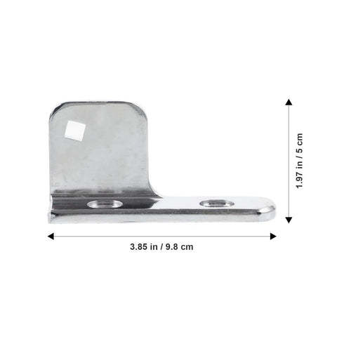 Replaceable Freezer Hinge And Refrigerator Door Hinge Stainless Steel With 35mm Shaft shown with dimensions 1.97x3.85 inches