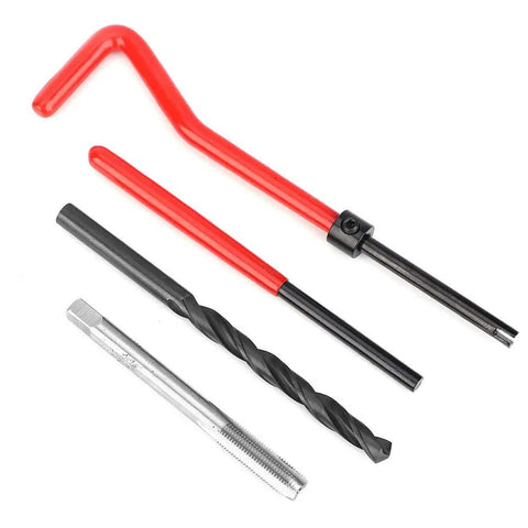 Stainless Steel M6x0.75 Thread Repair Kit With 30 Pcs Rethreading Tap Set For Female Threads, Heavy Duty Insert Kit For Automotive And Machinery Repair, Includes Drill, Tap, Wrench, drill tap set