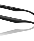 Side view of Dope Square Frame Sunglasses With Black Frames And Dark Grey Lenses, 66mm UV Protection, Model RB4423D