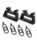 Easy Mount Bike Handlebar Stand And Clamp Bracket For 29 To 34 Mm Grips, showing two stands and four anti-slip grips in black.