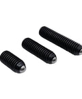 Top Drawer M3x4mm Ball Plunger Grub Screws Heavy Duty Alloy Steel Hex Socket Springs showcasing three sizes for precision tasks.