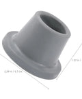 Grippy Anti Slip Rubber Feet For Shower Chairs And Tub Transfer Benches In Wet Bathrooms, single foot cap with dimensions shown