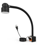 35 LED Magnetic Work Light With 1200 Lumen Output 120V Flexible Gooseneck Beam Adjustable Magnetic Base For Lathe CNC Milling Drill Press Sewing Machine Energy Saving 12W Industrial Lighting
