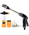 Heavy Duty High Pressure Washer Gun With Adjustable Jet Nozzle And 360 Degree Rotating Head Metal Wand and connectors