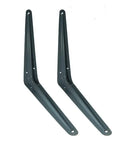 100 Pack Kickass Shelf Support Brackets Heavy Duty Steel Corner Braces Gray 12 X 10 Inch L braces for wall mount shelving