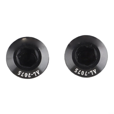 Two Rock Solid M10x1.0 Aluminum Alloy Rear Derailleur Hanger Bolts Two Pack 15mm Length For Bike Tail Hook Installation Durable Black Replacement Screws