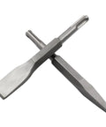 Three Quarter Inch Wide Flat And Point Chisel Set With SDS Plus Shank For Concrete Masonry Stone, 5.9 Inch Long, Heavy Duty Pro Grade Chisels