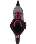 Top view of Macroblade 90 Womens Fitness Inline Skates For Adults With High Cuff Stability And Flexible Support In Paradise Pink.