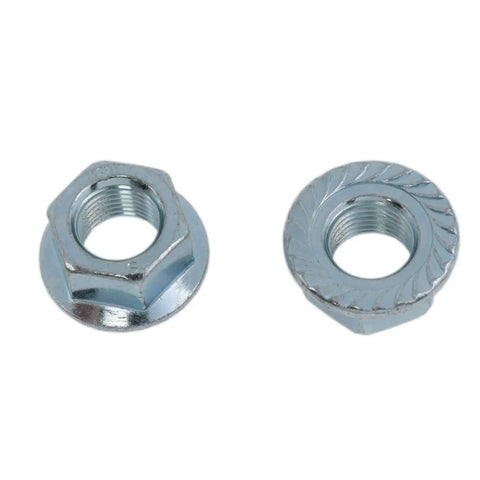 M12 Electric Bicycle Wheel Lock Nuts And Safety Washers Set For E Bike Hub Motors, mounting screws, silver hex nuts
