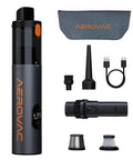 Heavy Duty Cordless Car Vacuum With 16000Pa Kickass Suction And HEPA Filter Handheld Detailer With Led Display Plus Dual Vacuum Blower Modes For Slick Auto Whip Cleanup featuring accessories and charging cable.