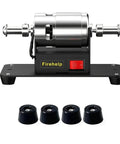 Ultimate Mini Electric Belt Sander With 7 Speed Adjustments, compact dual-wheel design, sturdy base, includes non-slip feet.