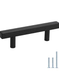 25 Pack 3 Inch Black Cabinet Pulls Stainless Steel Drawer Handles With Mounting Screws For Dresser Cupboard Kitchen Cabinets Black Hardware