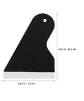Top Shelf 12 Piece Phone Screen Film Squeegee Tool Kit With Durable Pvc And Soft Cloth Scrapers For Bubble Free Screen Protector Install And Vinyl Wrap Setup Smooth Operator Finish, black squeegee size 4.01 in by 2.83 in.