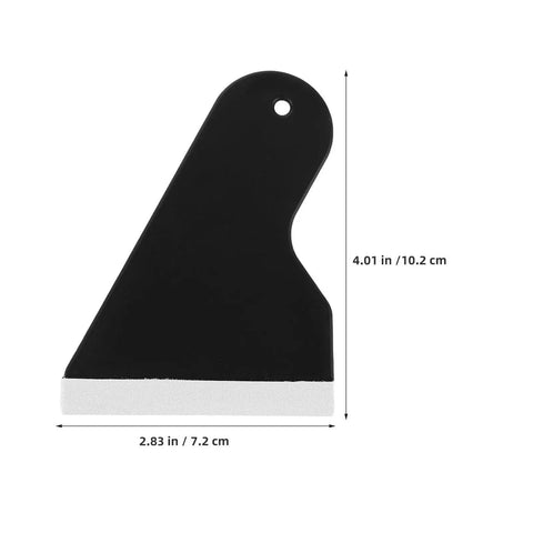 Top Shelf 12 Piece Phone Screen Film Squeegee Tool Kit With Durable Pvc And Soft Cloth Scrapers For Bubble Free Screen Protector Install And Vinyl Wrap Setup Smooth Operator Finish, black squeegee size 4.01 in by 2.83 in.
