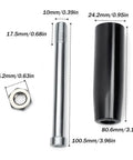 3 Pack M10 Revolving Handwheel Handles With Nuts For Lathe Machines, Hose Reels, And Trailer Jacks Black Conical Crank Knobs Replacement Parts, Heavy Duty Tool Kit For Workshop with product dimensions