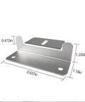 Heavy Duty Aluminum Solar Panel Z Brackets For Rv And Boat Roofs Offers quick plug and play hooks up, gray metal bracket measuring 3.937 x 1.18 in.