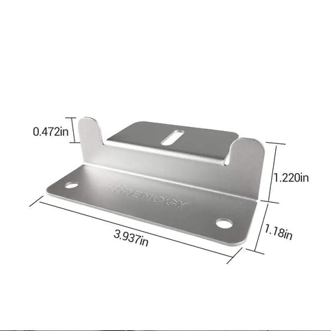 Slick Solar Panel Mount Z Brackets Lightweight Aluminum Corrosion Proof Build No Sweat Fast Install For Rvs Trailers Boats Off Grid Roofs Road Trip Ready Beefy Hardware For Weekend Rides close-up of a durable aluminum Z bracket, measuring 3.937in x 1.18in x 0.472in.