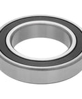 Heavy Duty 6011 2Rs Deep Groove Radial Ball Bearings With Double Rubber Seals 55 Mm X 100 Mm X 21 Mm Bulk Pack Of One Hundred Units, showcasing a single bearing with dual rubber seals.