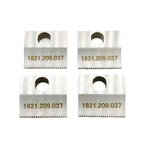 Replacement Knife 1821.209.037 For BXT3 16 Battery Powered Plastic Strapping Tool 166 Knife Spec Spare Part Built Tough For Fast Clean Cuts And LongLasting Performance For High Volume Packing And Industrial Use, four metal blades