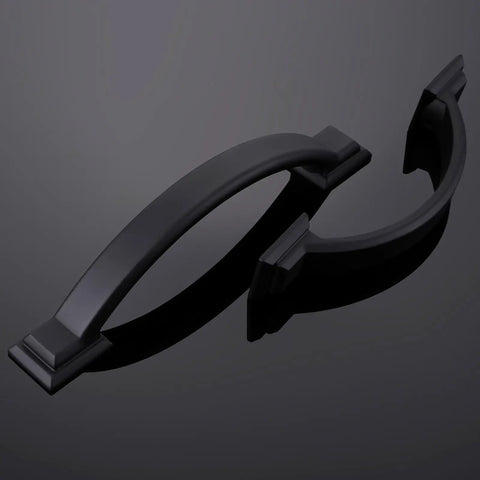 Two Pack 3 Inch Matte Black Cabinet Pulls Zinc Alloy Drawer Handles Solid Cabinet Hardware For Kitchen And Bathroom Durable Build