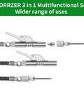 AORRZER narrow access grease gun needle set with coupler and zerk fittings for precise lubrication in hard-to-reach areas.