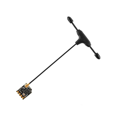 RP1 ExpressLRS FPV Receiver 2.4GHz Nano RX Module With 65mm UFL T Antenna on white background