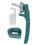 Heavy Duty Commercial Oven Handle For Industrial Baking Equipment With Sleek Stylish Design in green vacuum grip design.