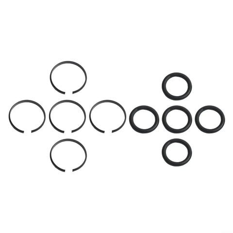5 Piece Replacement Kit For Pneumatic Impact Wrench Sockets Retainer Rings With O Rings Metal Anvil Clips For Three Eighths Inch One Half Inch Three Quarters Inch And One Inch Air Tools Black.