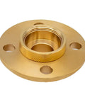 Premium 11 Pc Metric Router Guide Bushing Set Solid Brass Template Bushings With Lock Nuts Adapter and Hard Shell Case showing brass template bushing.