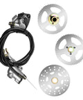 Rear Axle Assembly Kit For Ready To Roll Go Karts 740mm With 29 Inch Wheels Hub Rim Tire Brake Disc Caliper Master Cylinder