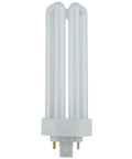 Close-up of a 32W triple-tube CFL bulb with GX24Q-3 4-pin base for Ten Pack 32W CFL Plug In Light Bulbs GX24Q 3 4 Pin 865 6500K.