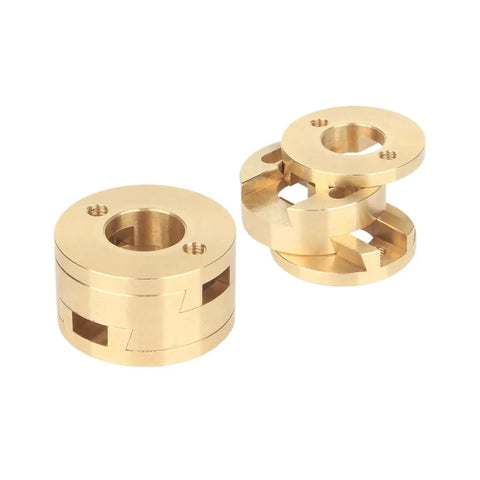 Upgrade Your 3D Prints With This Durable 16mm Oldham Coupling For T8 Z-Axis Screw Lead Screws And Hot Bed Parts To Ensure Smooth Motion And Precision Alignment Every Single Time brass 3D printer coupler set
