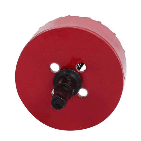Luomorgo 75mm hole saw, red bi-metal body with black arbor for wood/plastic
