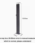 Beefy EV Charger Holder Stand, Cold Rolled Steel vertical column dimensions 240x160x1500mm for easy cord organization.