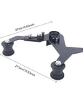 Premium Belt Sander Attachment For Angle Grinders Featuring Portable Pipe Polisher Grip Handle, featuring metal frame and rubber wheels.
