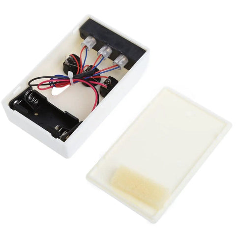 Top Shelf Optics Lens And Prism Set For School Physics Labs Featuring Concave Convex Lenses Plane Mirror Pinhole Rig And Light Pen For Dope Student STEM Experiments battery holder with wires inside the white casing
