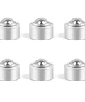 Heavy Duty Roller Ball Transfer Bearings Casters With 15.88 Mm Universal Rotation Rollers Supporting 528 Lbs Load Capacity In A Six Pack Setup