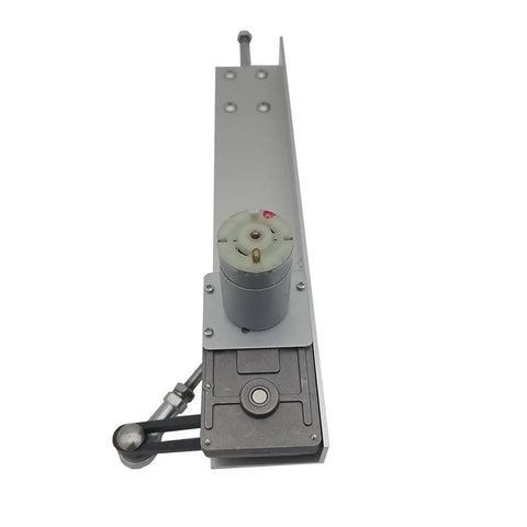 Rock Solid Reciprocating Cycle Linear Actuator With Adjustable Metal Stand And Grippy Suction Base 12 Volt 80 Millimeter Stroke 95 Rpm motor and rod detail