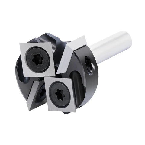 Job Site Ready 6Mm Shank Carbide Router Bit Engineered For Rapid Spoilboard Surfacing And Dependable Wood Planing features sharp steel blades.