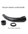 Universal 35mm Vacuum Cleaner Hose End Wand Set with bent handle tube and attachments, ABS construction shown on white.