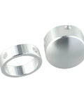 Heavy Duty Aluminum Alloy End Cap For 25mm Tube Handles in Gym Machines Fits Plate Loaded Equipment Smooth Edges Durable Fitness Accessory