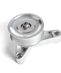 K24 Swap Belt Idler Pulley Kit For Civic Integra EP3 Style Adjustable Aluminum Drive Tensioner, silver pulley and bracket