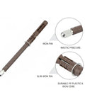 Ultra Slim Low Profile Hidden Floating Shelf Bracket for 6.8 Inch Wood Boards with invisible iron pin mount details
