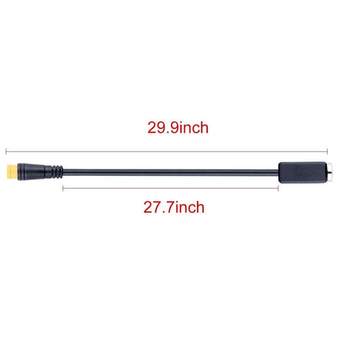 2 Pack 76 Cm Electric Bike Brake Sensor Cables For Hydraulic And Mechanical Brakes With Waterproof Connectors Plug And Play Setup Compatible With Most Ebikes And Motorized Bicycles